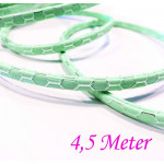 4,5m mint PU-Lederband 5x2,5mm mit Wabenmuster - Schmuckzubehör Lederband
