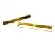 2x hellgoldfarbene Bandklemme 50mm Bandklemmen - Schmuckzubehör - Leisure-Beads DIY
