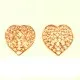 1x rosegoldfarben Herz Anhänger 21x22mm - Schmuckzubehör - Leisure-Beads DIY