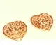 1x rosegoldfarben Herz Anhänger 21x22mm - Schmuckzubehör - Leisure-Beads DIY