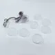 2 Stück transparente Polster für Ohrclips 7x2mm - Schmuckzubehör - Leisure-Beads DIY