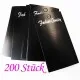 200 schwarze Schmuckkarten 90x50mm Schmuck Display Ohrringe - Schmuckzubehör - Leisure-Beads DIY