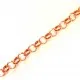 100cm rosegoldfarbene Jasseronkette 8mm - Schmuckzubehör Schmuckkette - Leisure-Beads DIY