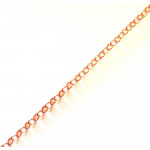 100cm rosegoldfarbene Jasseronkette 5mm - Schmuckzubehör