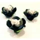 2x schwarz-weiße Rosen Perlen 20x11mm aus Polymer Clay - Polymer Clay Schmuckzubehör - Leisure-Beads DIY