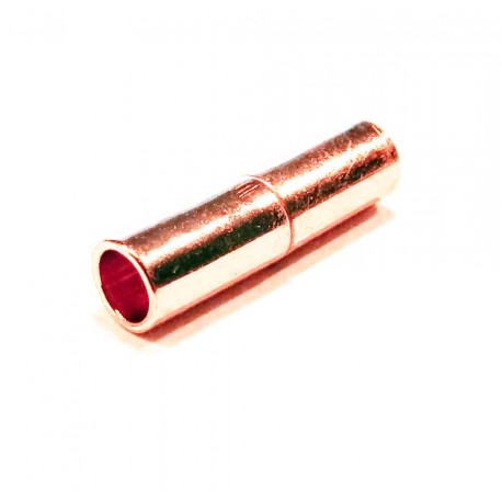 Leisure-Beads - 1x Magnetverschluss Innen 3mm 4x15mm rosegoldfarben zum Einkleben - Schmuckzubehör