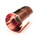 1x rosegoldfarben Magnet Verschluss 16x25mm Innen 15mm Verschluss zum Einkleben Zylinder - Schmuckzubehör
