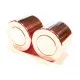 1x rosegoldfarben Magnet Verschluss 16x25mm Innen 15mm Verschluss zum Einkleben Zylinder - Schmuckzubehör - Leisure-Beads DIY