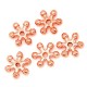 5x rose goldfarben Metallperle Rund flach 8x2mm rose goldfarben Spacer - rose goldfarben Schmuckzubehör Metallperle