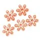 5x rose goldfarben Metallperle Rund flach 8x2mm rose goldfarben Spacer - rose goldfarben Schmuckzubehör Metallperle - Leisure-Beads DIY