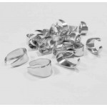5x silberfarben Collierschlaufe 8x6x4mm Anhängerhaken silberfarben - Schmuckzubehör