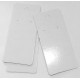 20 weisse hochglanz Schmuckkarten 90x40mm Papier ohne Schrift Schmuck Display Ohrringe - Schmuckzubehör
