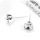 2 Stück Strass Ohrstecker 17x9,5x6mm hellsilberfarben mit Öse - Schmuckzubehör Ohrringe basteln
