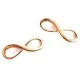 Rosegoldfarben Infinity 23,5x8,5mm Unendlichkeitszeichen - Schmuckzubehör - Leisure-Beads DIY