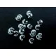 20 Kaschierperlen 2x3mm silberfarbene Cover Crimp Perlen - Schmuckzubehör - Leisure-Beads DIY