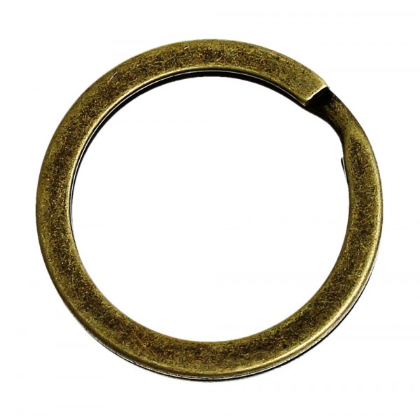 Bronzefarben Schlüsselring 25mm Spaltring matt - Leisure-Beads DIY