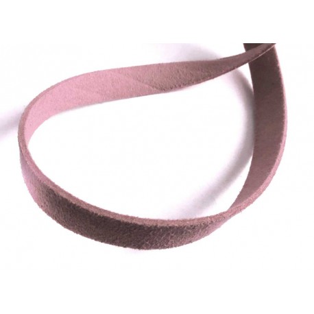 Leisure-Beads - 1m lila Kunstlederband 10mm x 1mm flieder Schmuckband in Wildlederoptik für Armbänder - Schmuckzubehör Lederband