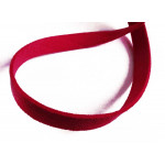 1m dunkelrotes Kunstlederband 10mm x 1mm Schmuckband in Wildlederoptik - Schmuckzubehör Lederband