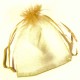 1x goldfarben Organzasäckchen ca. 15x10cm goldfarben Organzabeutel - Schmuckzubehör Schmuckverpackung