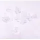 10 Stück halbtransparente Silikon Ohrstopper 11x6mm - Schmuckzubehör Ohrringe basteln - Leisure-Beads DIY