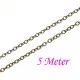 5m bronzefarbene Gliederkette 2x1,5x0,3mm - Schmuckzubehör - Leisure-Beads DIY