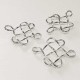 1x hellsilberfarben Kettenverbinder 24x18mm Zwischenstück - Schmuckzubehör