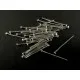 30 Nietstifte 18mm silberfarben Schmuckdraht mit Kopf - Schmuckzubehör - Leisure-Beads DIY