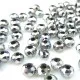 145x geschliffene Glasperlen 4x3mm silberfarben - Schmuckzubehör - Leisure-Beads DIY
