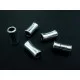 5x Tube silberfarben 11,5x5mm Metallperlen Spacer - Schmuckzubehör - Leisure-Beads DIY