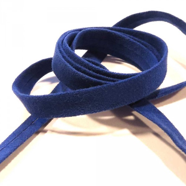 1m pflaumenblaues Kunstlederband 10mm x 1mm Wildlederoptik - Schmuckzubehör Lederband - Leisure-Beads DIY