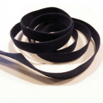 1m nachtblaues Kunstlederband 10mm x 1mm Wildlederoptik - Schmuckzubehör Lederband