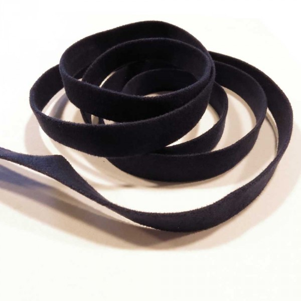 1m nachtblaues Kunstlederband 10mm x 1mm Wildlederoptik - Schmuckzubehör Lederband - Leisure-Beads DIY