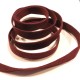 1m weinrotes Kunstlederband 10mm x 1mm Wildlederoptik - Schmuckzubehör Lederband
