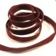 1m weinrotes Kunstlederband 10mm x 1mm Wildlederoptik - Schmuckzubehör Lederband - Leisure-Beads DIY