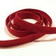 1m dunkelrotes Kunstlederband 10mm x 1mm Wildlederoptik - Schmuckzubehör Lederband