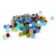 100 bunte runde Glasperlen 4mm im Perlenmix - Glasschmuck Schmuckzubehör