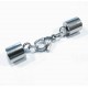 1x Edelstahl Einklebverschluss 38x7mm innen 6mm - Schmuckzubehör Endkappe