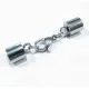 1x Edelstahl Einklebverschluss 38x7mm innen 6mm - Schmuckzubehör Endkappe - Leisure-Beads DIY