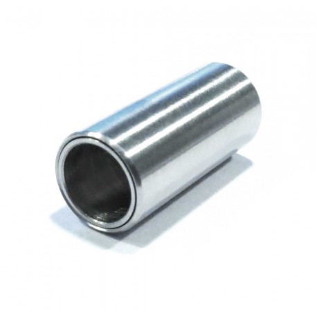 Leisure-Beads - 1x Edelstahl Magnetverschluss Innen 6mm 18x8mm gebürstet silberfarben - Schmuckzubehör