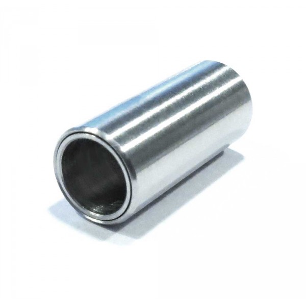 1x Edelstahl Magnetverschluss Innen 6mm 18x8mm gebürstet silberfarben - Schmuckzubehör - Leisure-Beads DIY