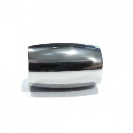 Leisure-Beads - 1x Edelstahl Magnetverschluss Innen 7mm 15x10mm silberfarben - Schmuckzubehör