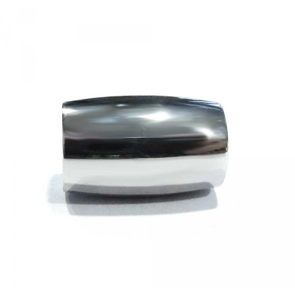 1x Edelstahl Magnetverschluss Innen 7mm 15x10mm silberfarben - Schmuckzubehör - Leisure-Beads DIY