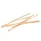 10 rosegoldfarbene Kettelstifte 70mm Schmuckdraht mit Öse - Schmuckzubehör - Leisure-Beads DIY