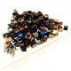 100x beschichtete 3x3mm Glas Würfelperlen mit geschliffener Kante bunter Perlenmix mit Glanz Cube Perlen - Schmuckzubehör - Leisure-Beads DIY
