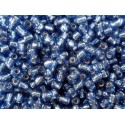 10g saphirblaue Rocailles 2mm (12/0) Silbereinzug - Schmuckzubehör Rocailles