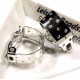 2 Stück hellsilber Ohrclips für Perlen / Bekleben 22x18x8mm platinfarbene Ohr Clips - Schmuckzubehör zum Ohrclips selbermachen