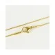 Goldfarbene Edelstahl Halskette 45cm 0,9mm Stärke Schlangenkette - Schmuckzubehör Schmuckkette - Leisure-Beads DIY