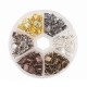 240 Bandklemmen 6mm in 6 verschiedenen Farben - Schmuckzubehör Set - Schmuckzubehör Set
