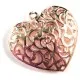 1x XL-Herz Anhänger 56x53mm rosegoldfarben Schmuckanhänger- Schmuckzubehör - Leisure-Beads DIY
