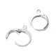 2x Edelstahl Brisuren 14,5x12mm runde Ohrfedern - Edelstahl Schmuckzubehör Ohrringe - Leisure-Beads DIY